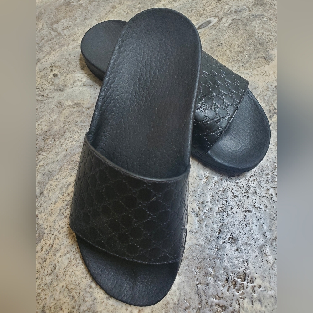 Gucci black slippers